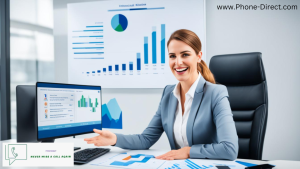 Map showing Phone Direct's coverage from Glasgow across the UK